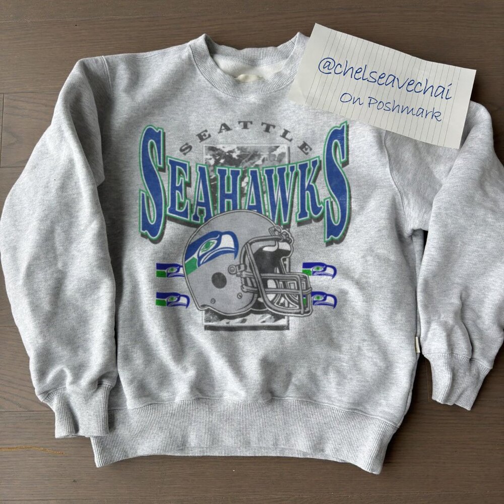 Vintage NFL Seattle Seahawks Sweatshirt 90s Seahawks Football Crewneck Shirt tee